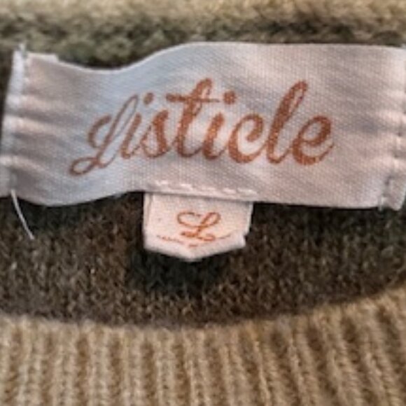 Preowned Listicle Sweater - Size L - Picture 3 of 3